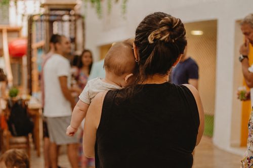 Momento real da família da Bru
